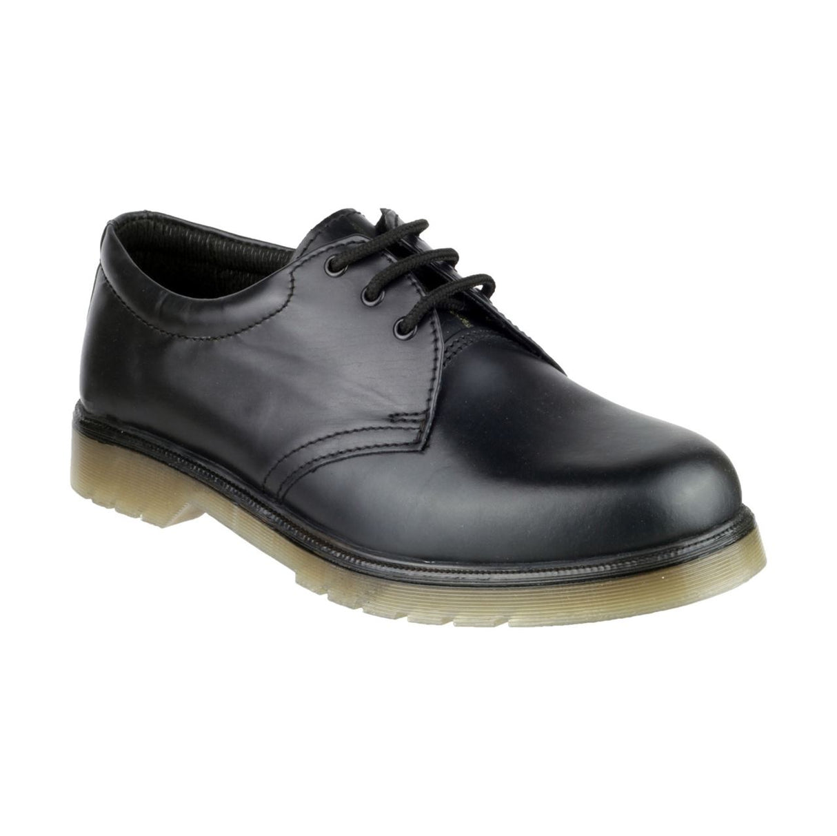 Amblers Aldershot Leather PVC Outsole Lace-Up Gibson Shoes