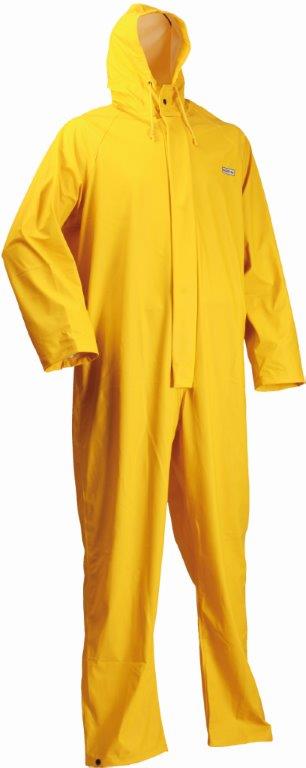 Lyngsoe Yellow Fixed Hood Coverall Microflex LR13-56