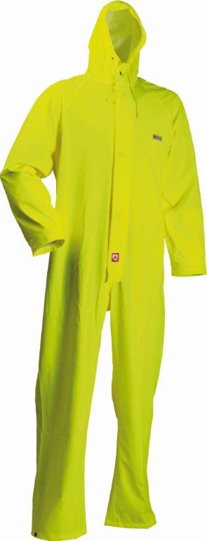 Lyngsoe HI VIS Yellow Coverall Microflex Flame Retardant FR-LR13-53