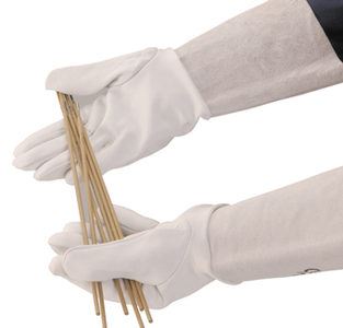 Polyco Tigmaster Sheepskin Leather Welding Gauntlet - White