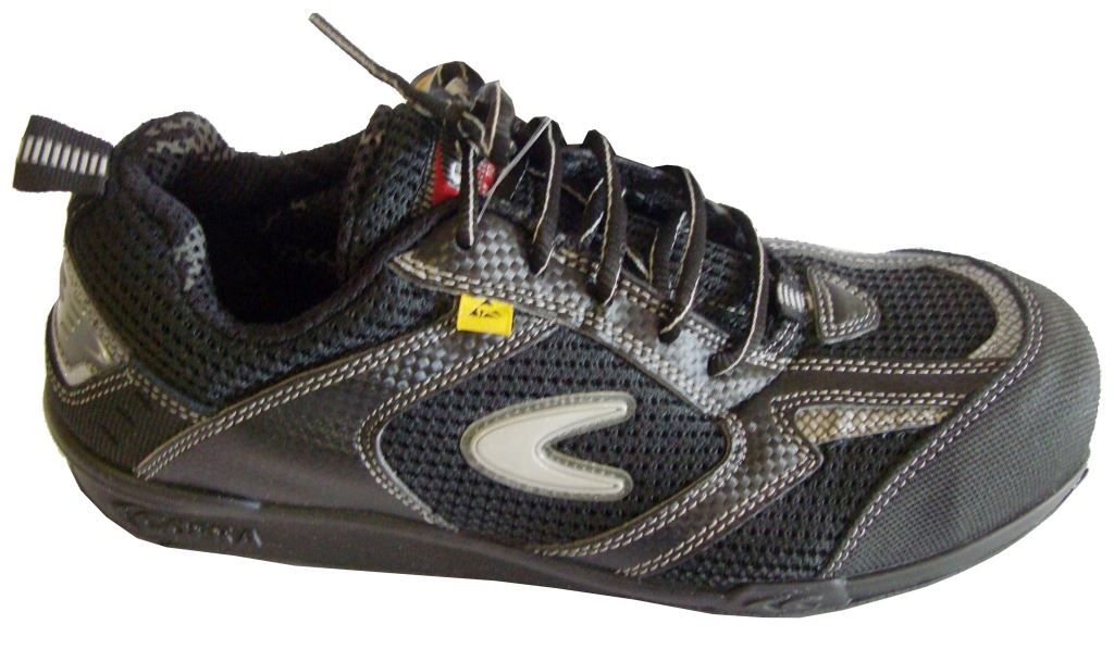 Cofra Kress S1 Aluminium Toe Cap Protection ESD Black Safety Trainer