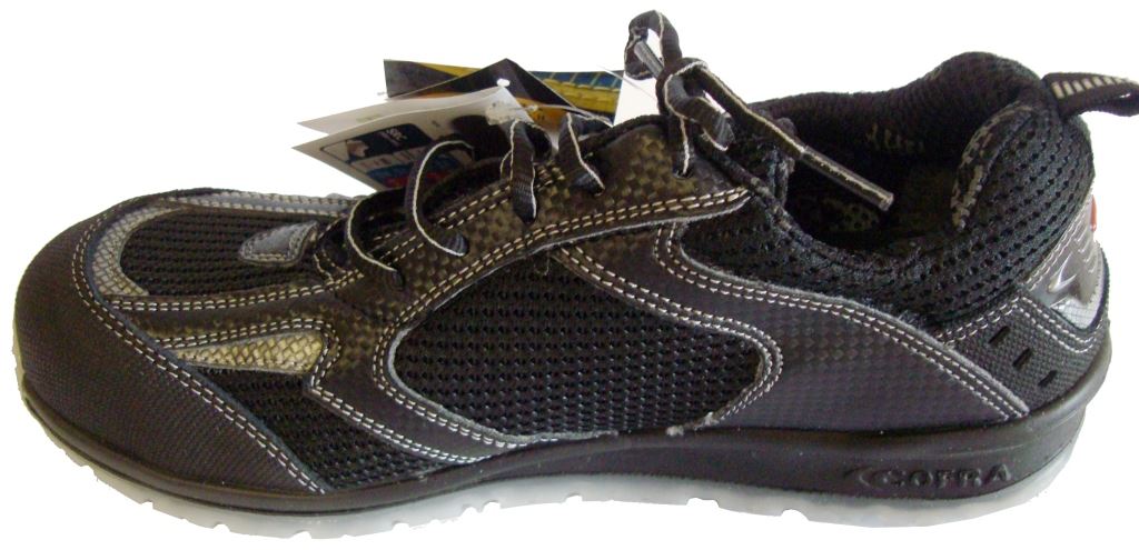 Cofra Kress S1 Aluminium Toe Cap Protection ESD Black Safety Trainer
