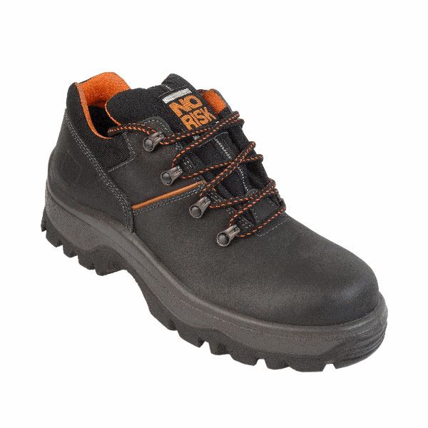 No Risk King S3 SRC Safety Shoe Nubuk Leather Resistant to Oil & Acid Black