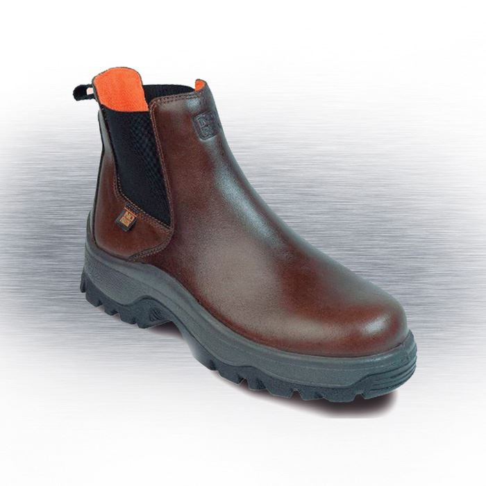 No Risk Steel Toe Cap Full Grain Leather Denver S3 Dealer Safety Boot Brown