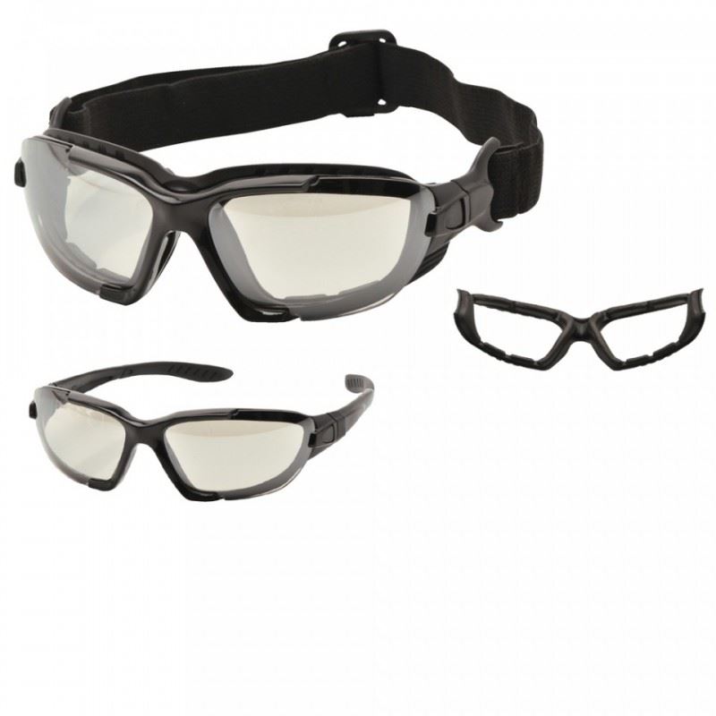 Portwest Levo 2 in 1 Safety Glasses Goggles PW11 Clear Lens