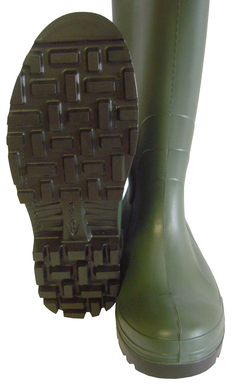 Cofra Hunter Abrasion Resistant Steel Toe Cap S5 Safety Wellington Green PU