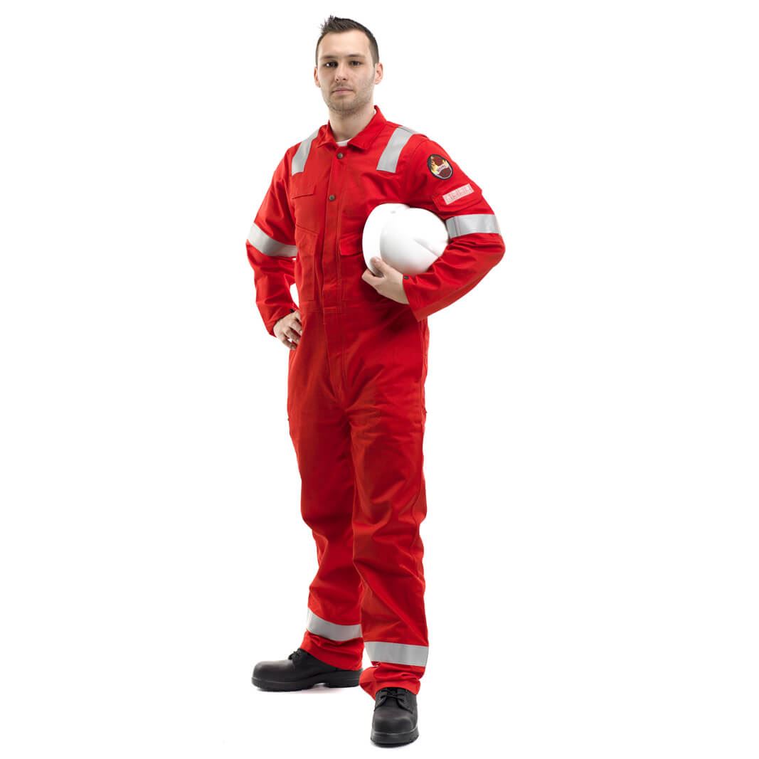 Roots RO13090 Flamebuster Fire Resistant ARC Protection FR Nordic Work Coverall Red