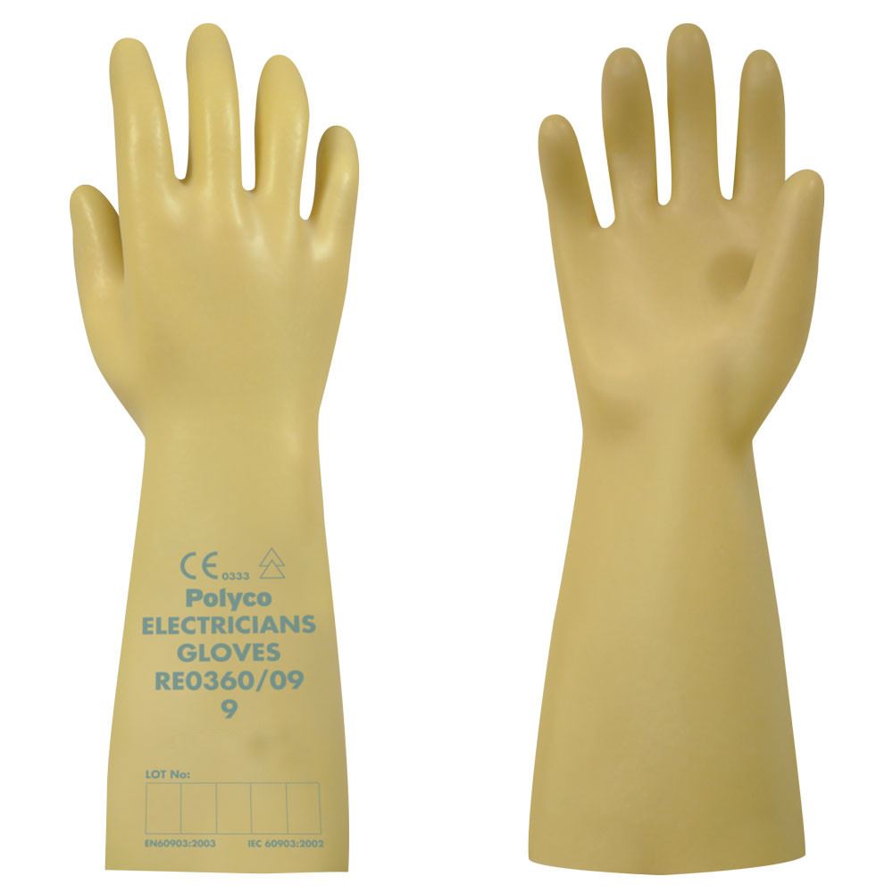 Polyco Re0360 Class 0 Electricians Glove 1000 Volts