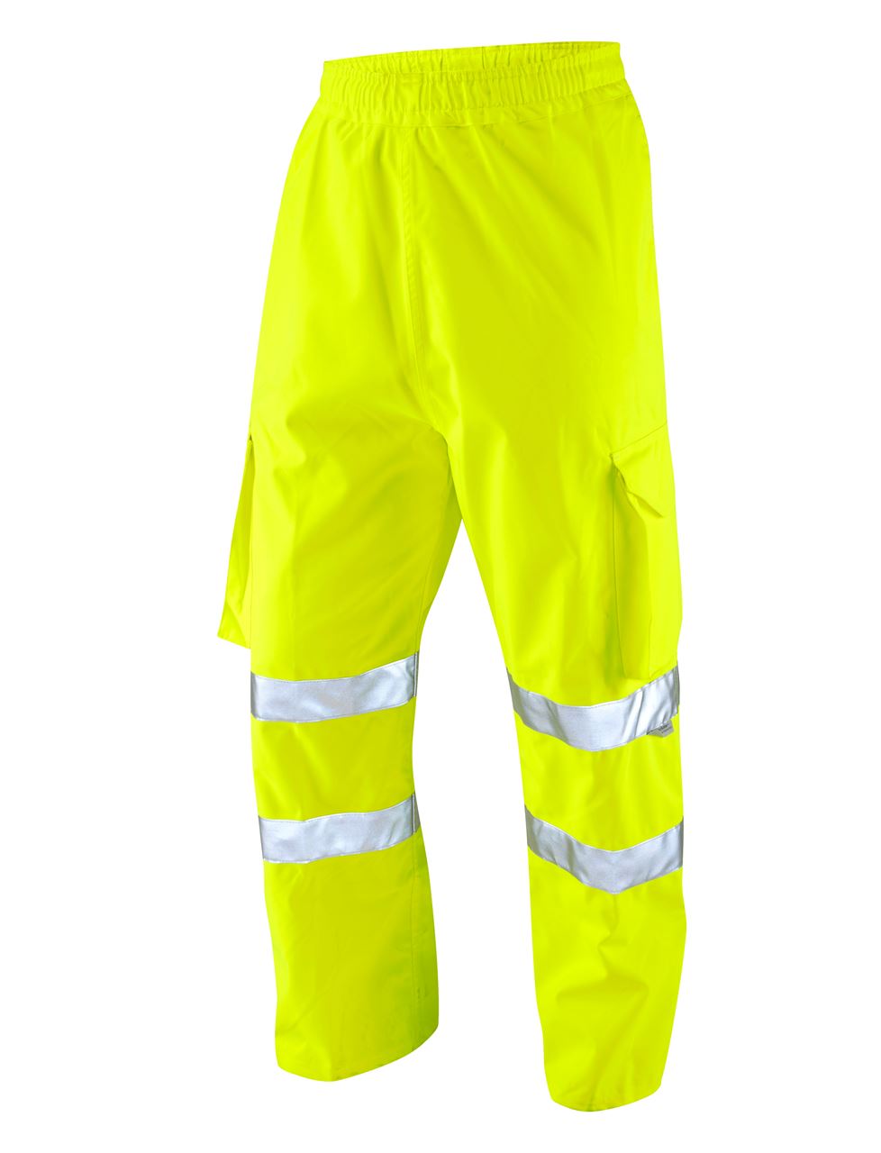 Leo Workwear Instow L02-Y Hi Vis Executive Cargo Overtrouser - Yellow