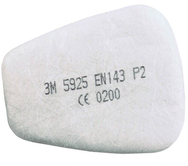 3M 5925 P2 Particulate Filters Pads - Pair