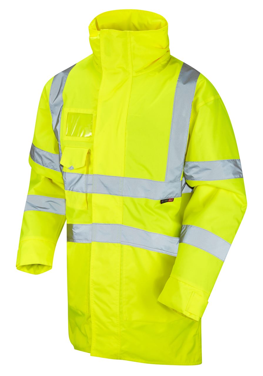 Leo Workwear Marwood A03-Y Hi Vis Breathable Lightweight Anorak - Yellow