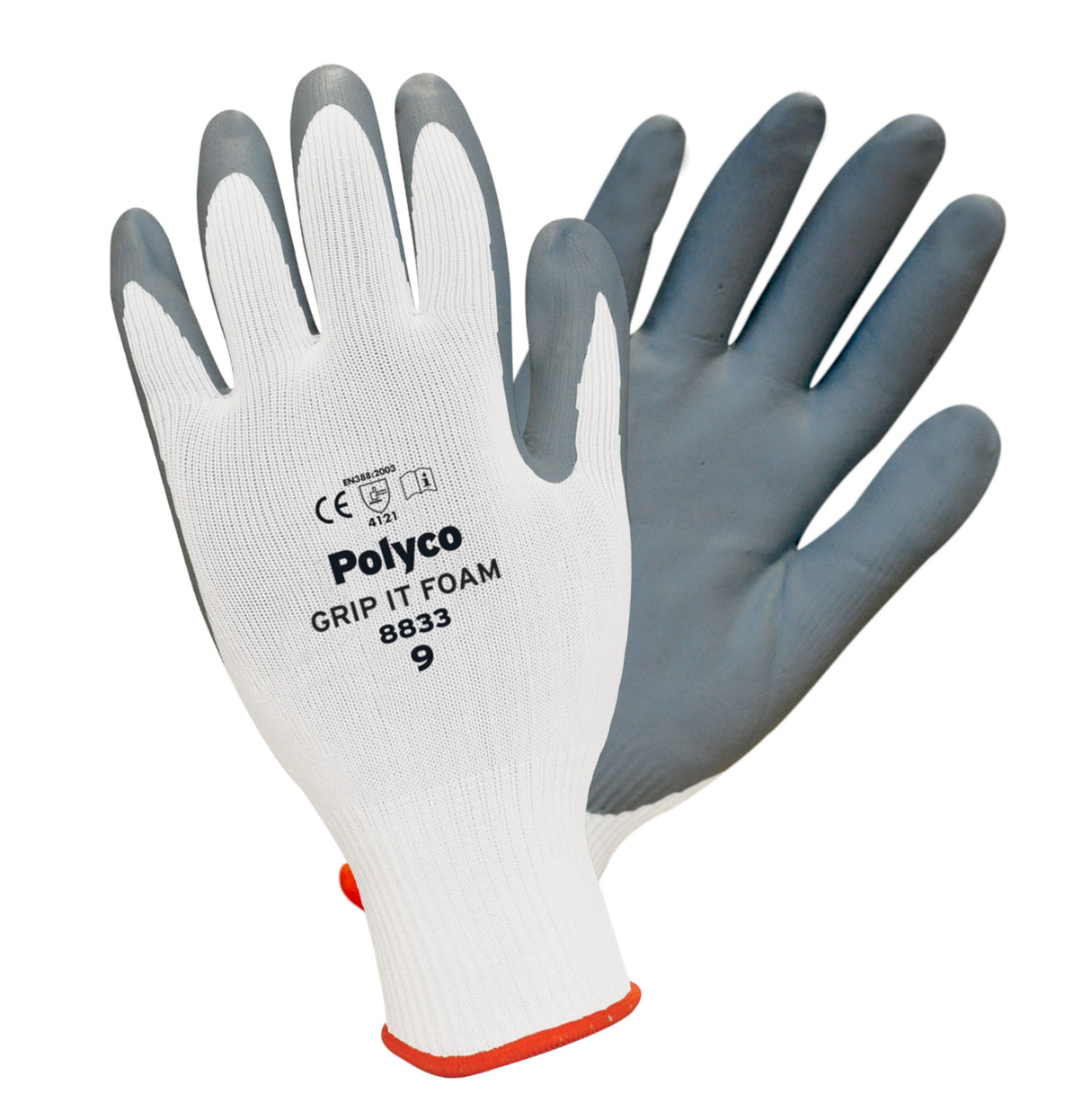 Polyco 883 Grip It Nitrile Foam Coated Work Gloves General Handling Protection