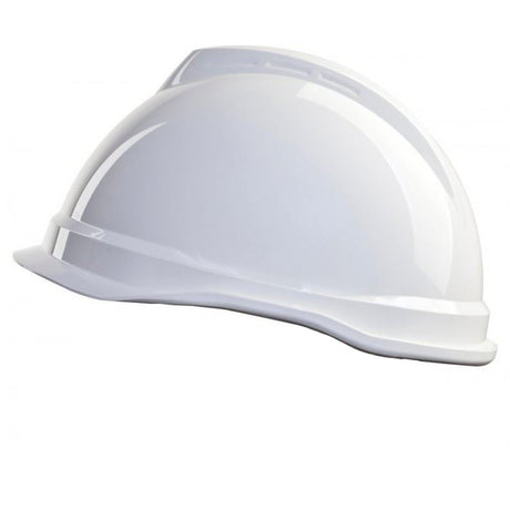 MSA V-Gard 520 Safety Helmet Push-Key Sliding White