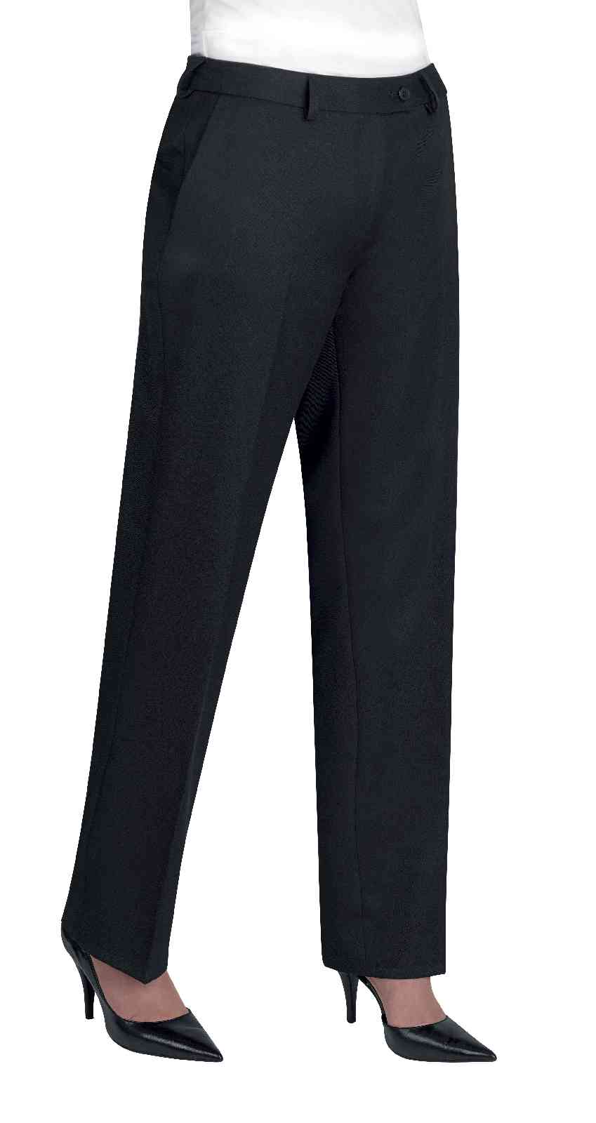 Brook Taverner Aura 2259 Ladies Trousers - Navy, Straight Leg