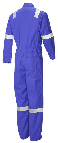 Pioneer  FM1040 Firemaster Plus FR Overall Reflective Tape Work Coverall Royal Blue