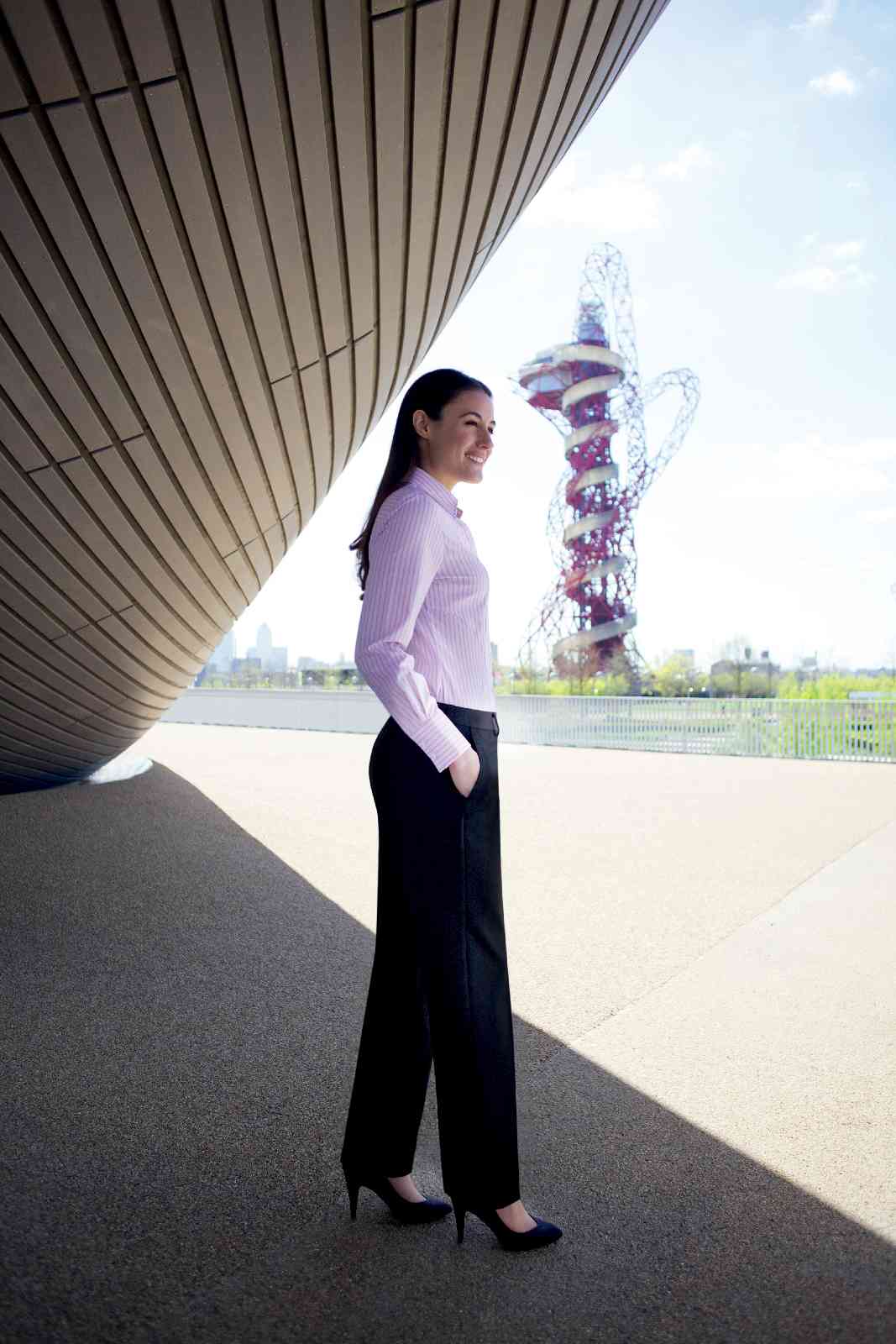 Brook Taverner Aura 2259 Ladies Trousers - Navy, Straight Leg