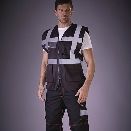 Yoko Vest Hi Vis Black Executive Hvw801