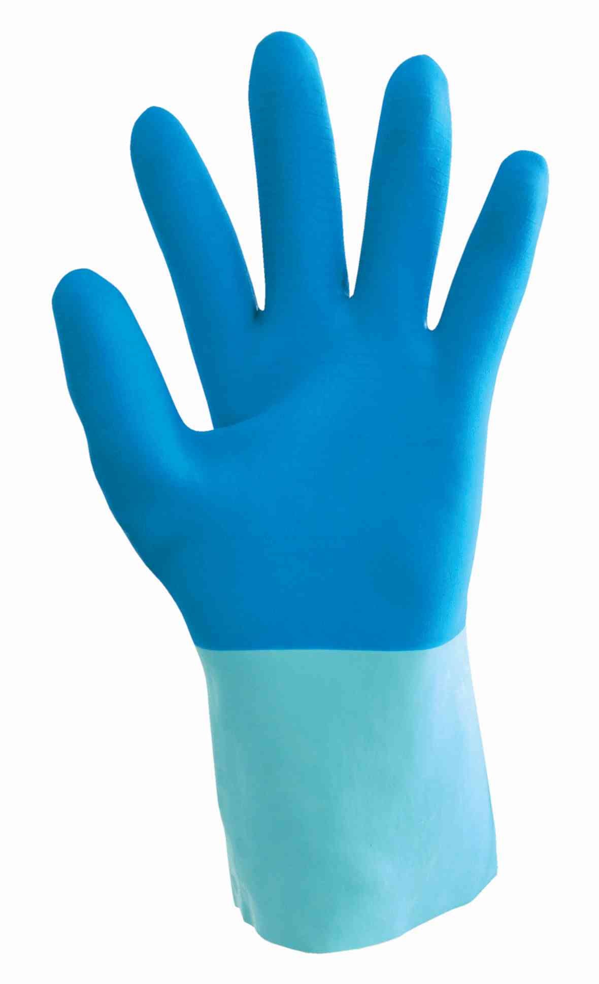 Polyco 850 Taskmaster Natural Latex Chemical Resistant Work Gauntlets