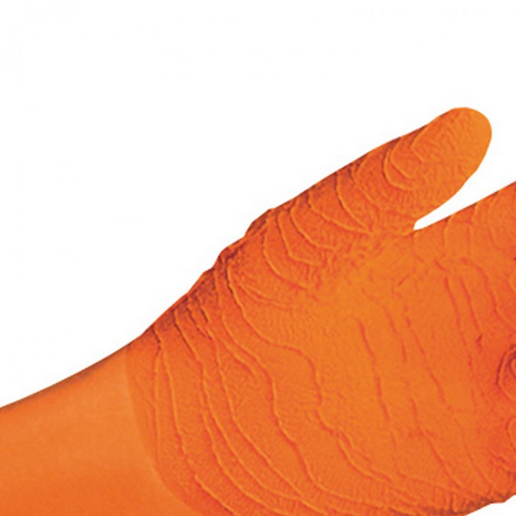 MAPA Harpon 321 Gloves Natural Latex Heavyweight Work Gauntlets Chemical Resistant