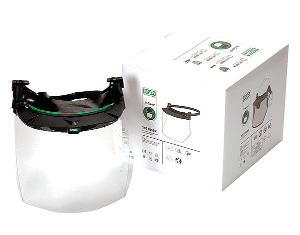 MSA V-Gard Visor Eye Face Protection Polycarbonate Clear