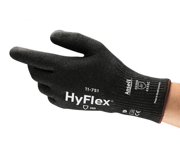 Ansell HyFlex® 11-751 Work Gloves PU Coated Cut Resistant