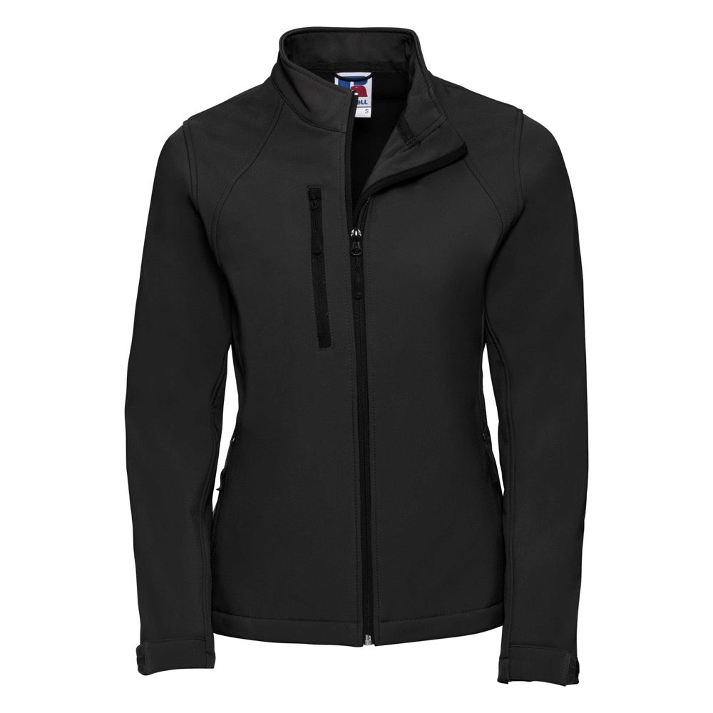 Russel 140F Ladies Three Layers Feminine Fit Softshell Jacket Black