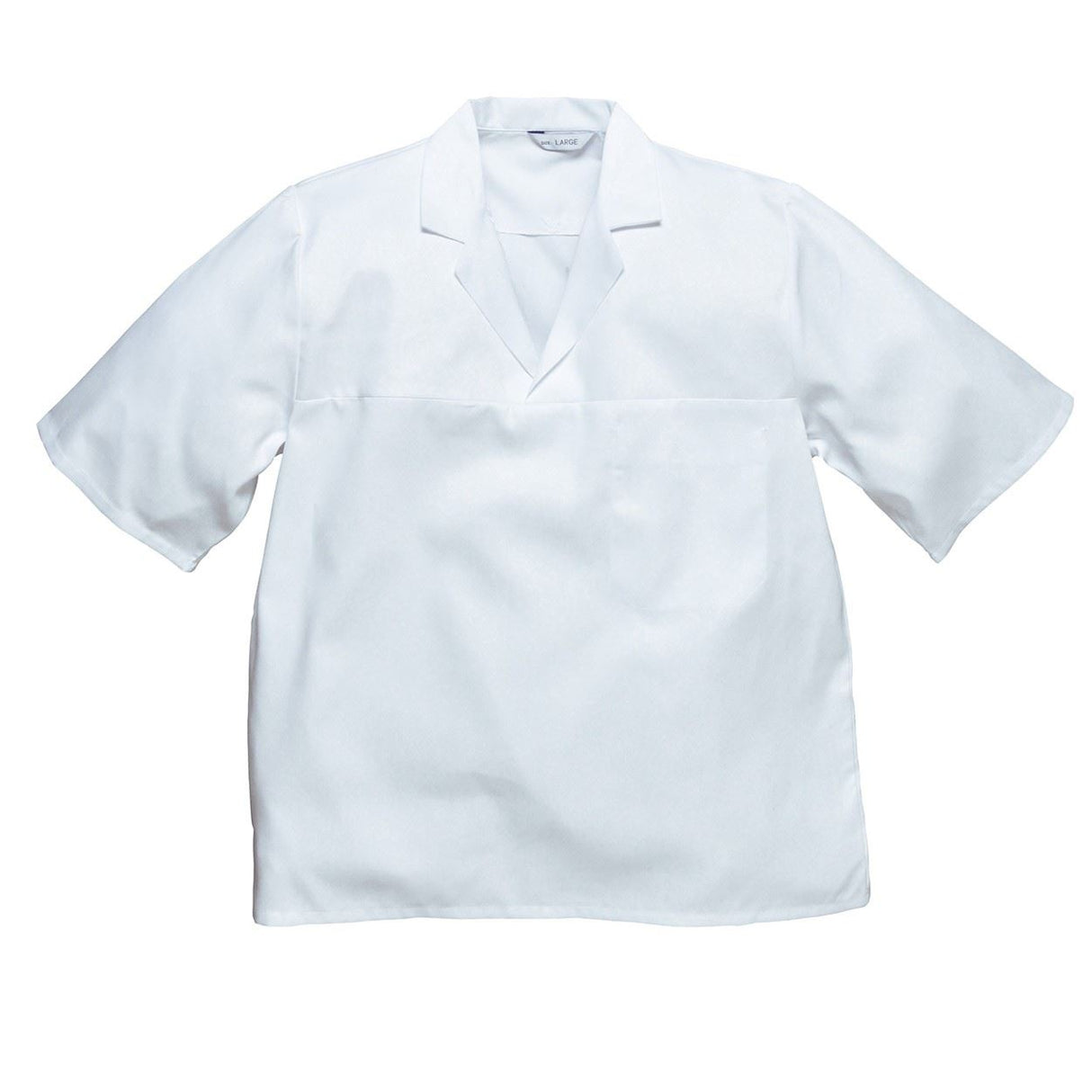 Portwest Short Sleeved Bakers Shirt 2209 Polycotton White Size - Large