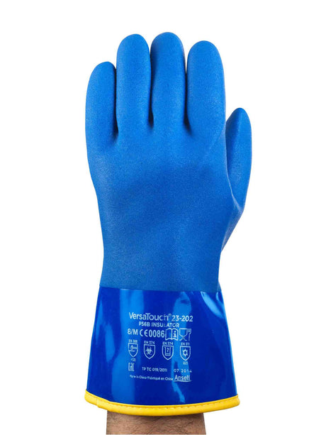 Ansell 23-202 VersaTouch® Work PVC Gauntlets Thermal Lined