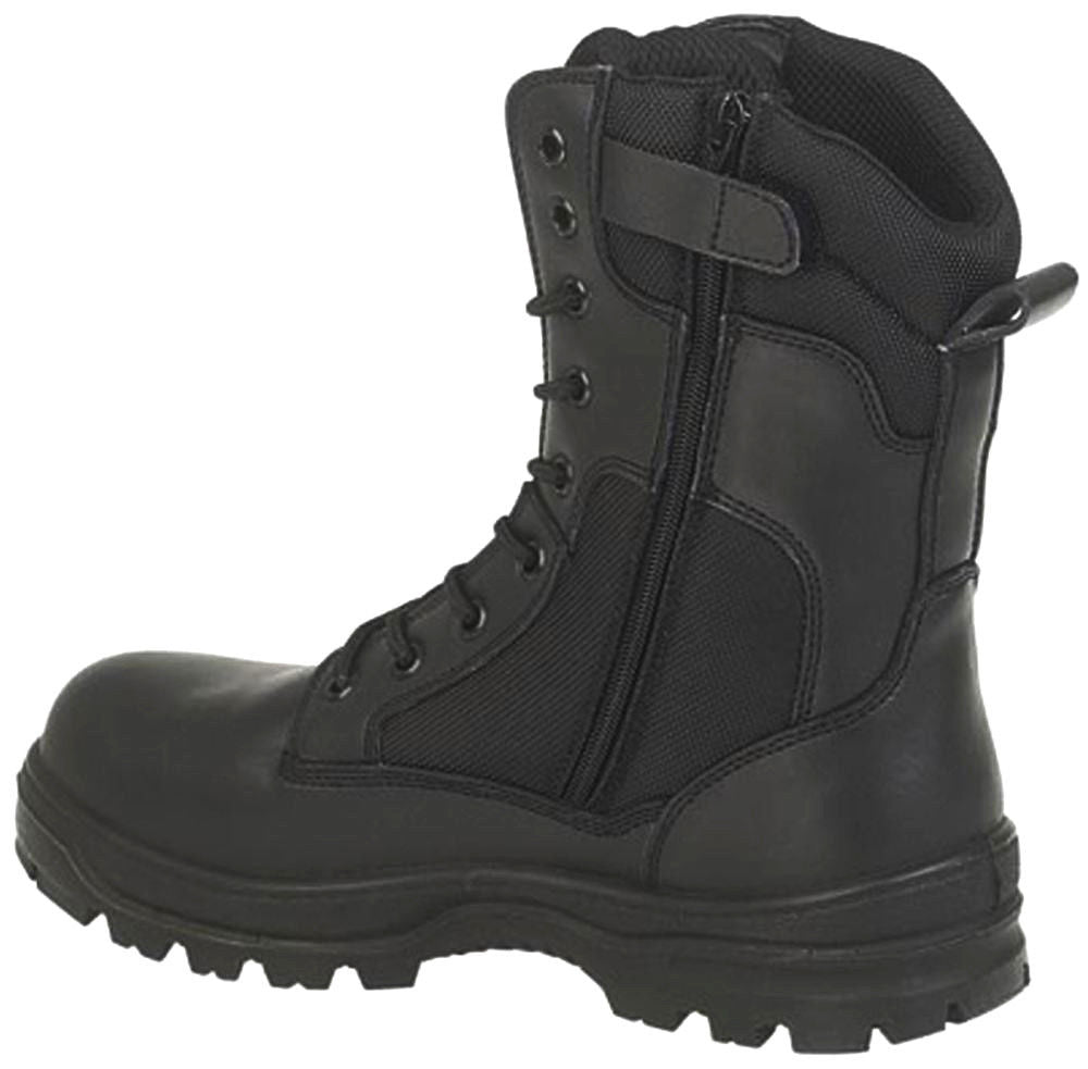 Amblers Combat Style S3 Safety Boot Side Zip Black FS008