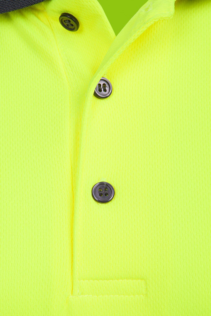 Sioen Genga Hi Vis Short Sleeves Yellow Polo Shirt, Size - L