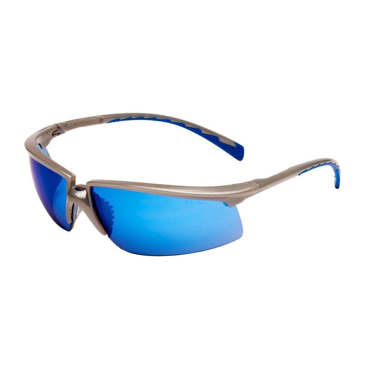 3M Solus 71505-00009 Blue Anti-Scratch Mirror Lens Safety Glasses