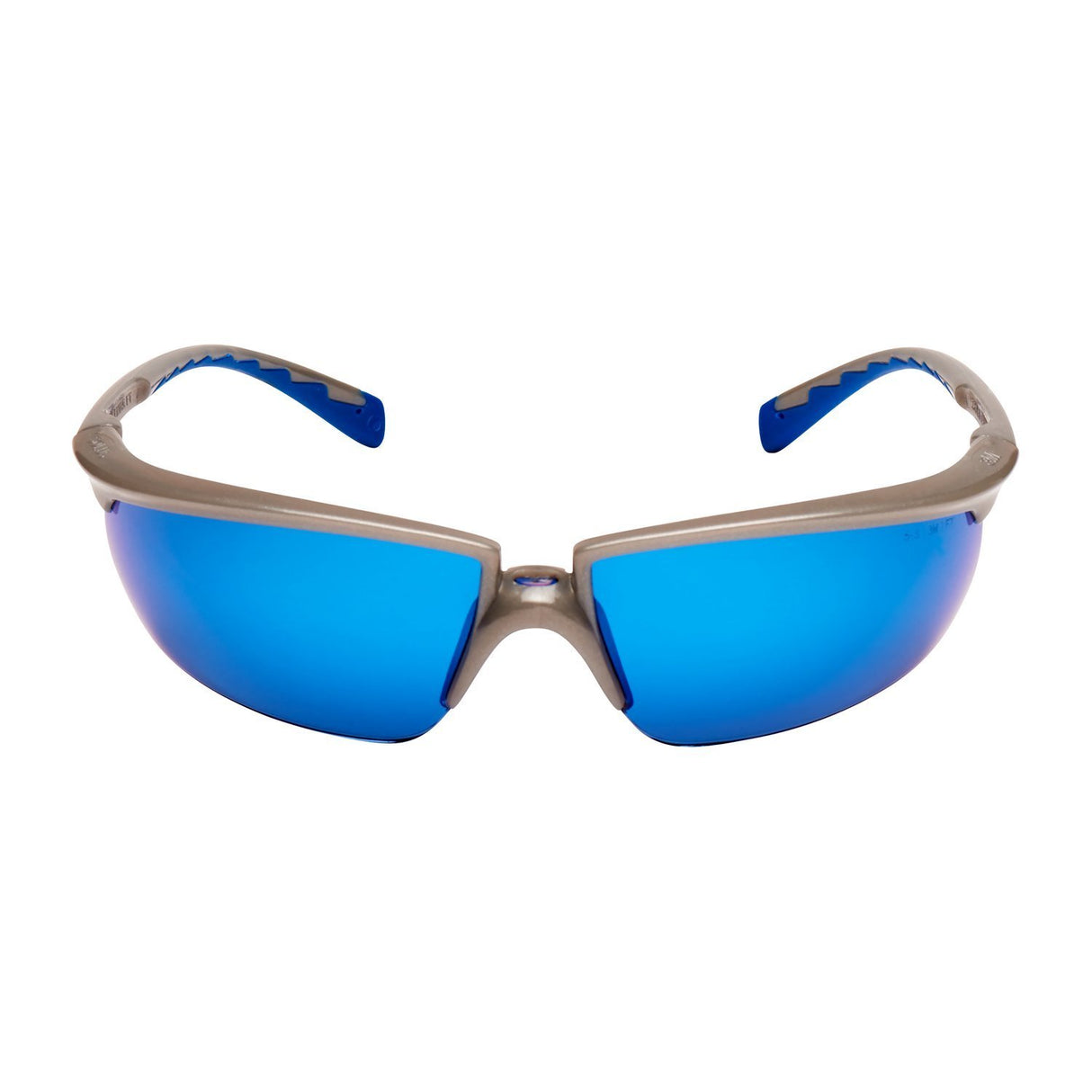 3M Solus 71505-00009 Blue Anti-Scratch Mirror Lens Safety Glasses