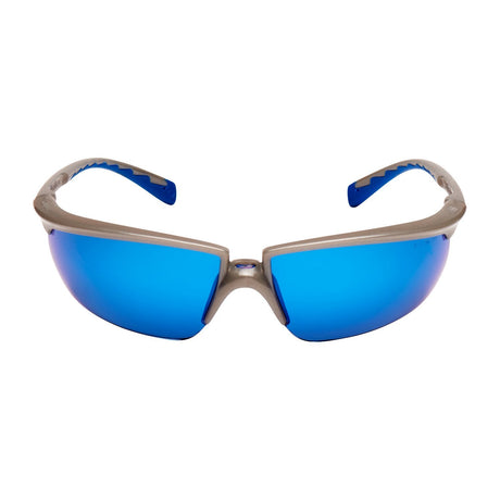 3M Solus 71505-00009 Blue Anti-Scratch Mirror Lens Safety Glasses