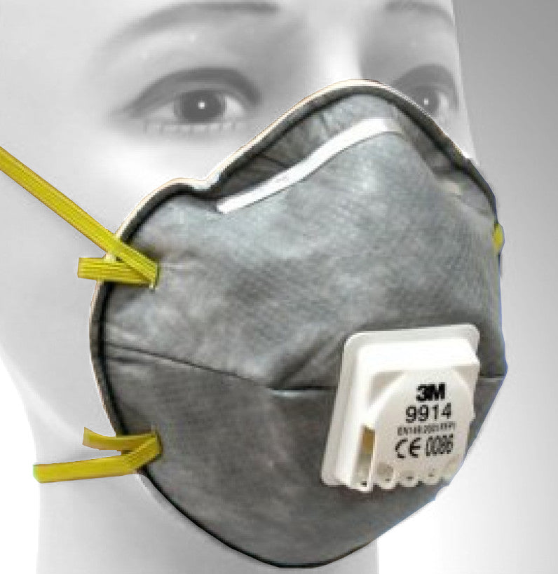 3M 9914 Dust/Mist/Nuisance Odour Respirator FFP1 Valved Mask (10 Pack)