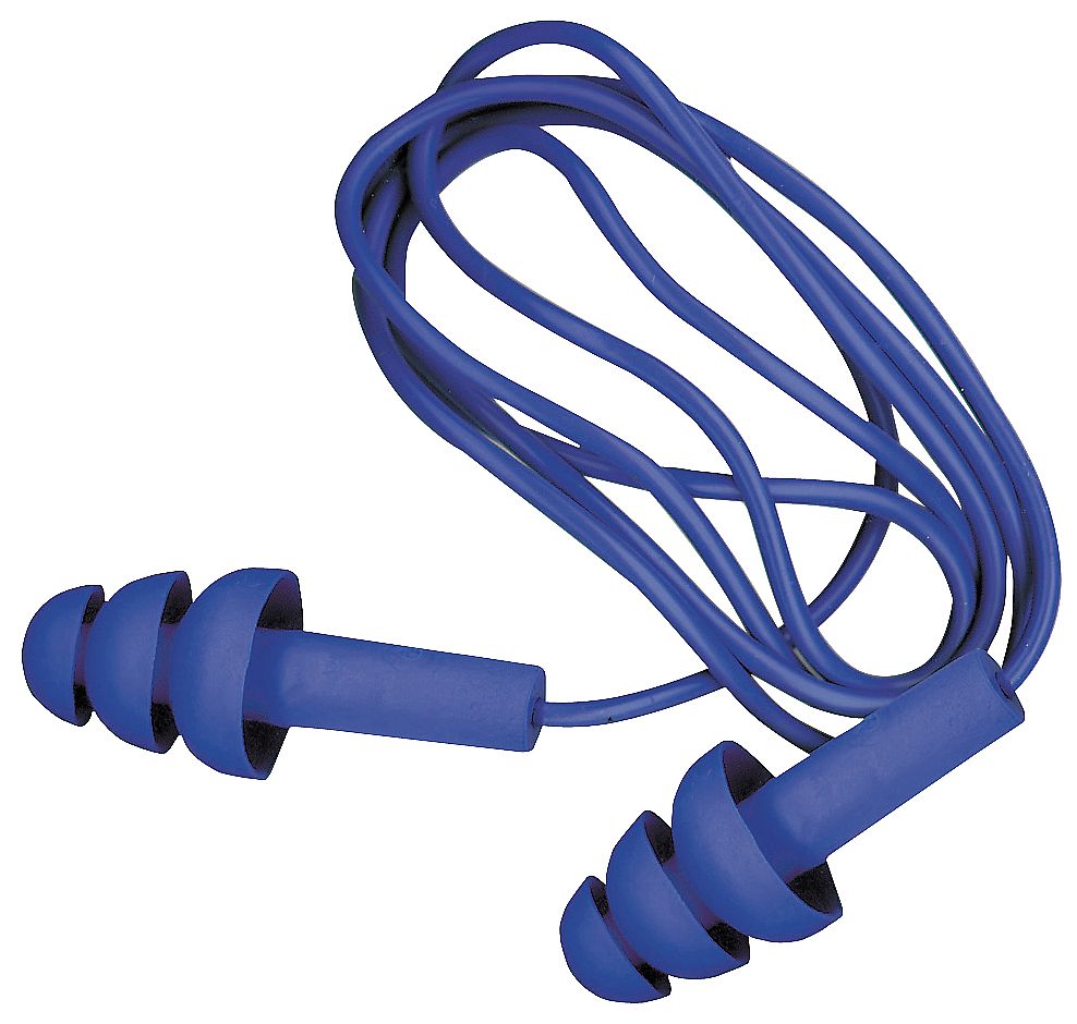 3M E-A-R Tracer Reusable Pre Moulded Blue Earplugs Corded TR-01-000 Box of 50