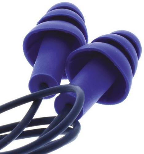 3M E-A-R Tracer Reusable Pre Moulded Blue Earplugs Corded TR-01-000 Box of 50