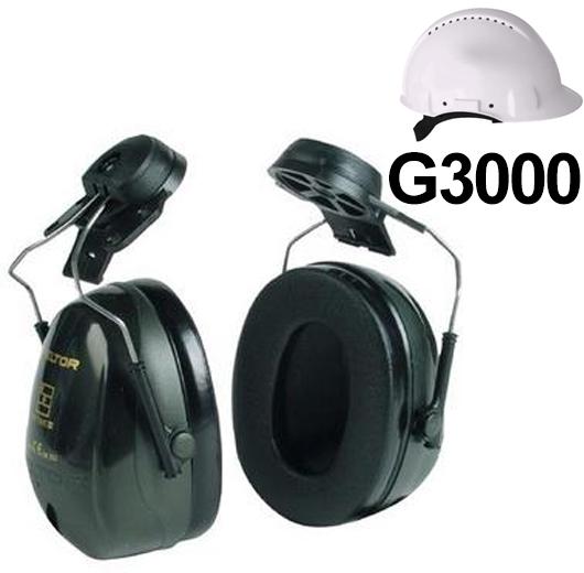 3M H520P3E Peltor Optime 2 Helmet Mounting Ear Muff