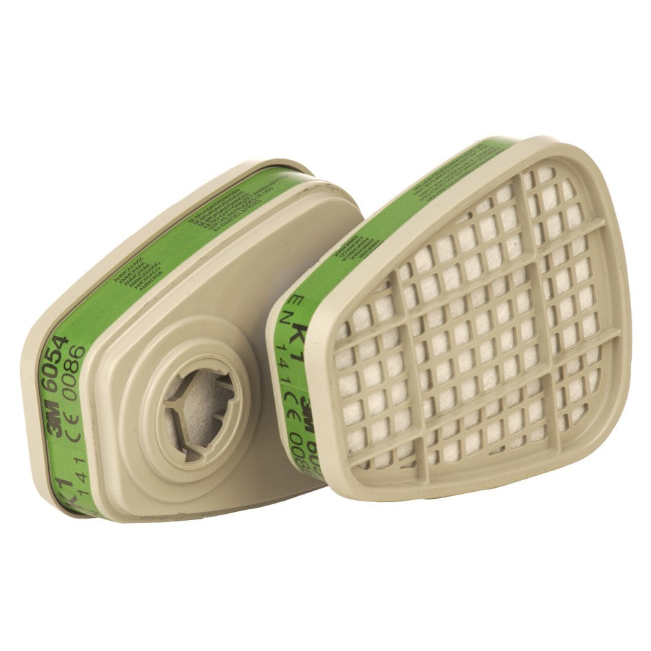 3M 6054 Gas & Vapour Filter Cartridges K1 - Pair
