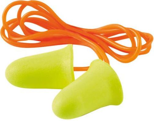 3M E-A-R soft FX Corded Foam Earplugs Disposable ES-01-021 Box of 200 Yellow