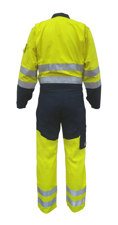 Tranemo 4710 44 92 High Visibility Overall Two Tone Yellow/Navy Size L