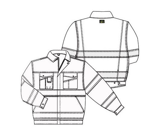 Tranemo 4731 44 High Visibility Two Tones Work Bomber Jacket, Size - Large