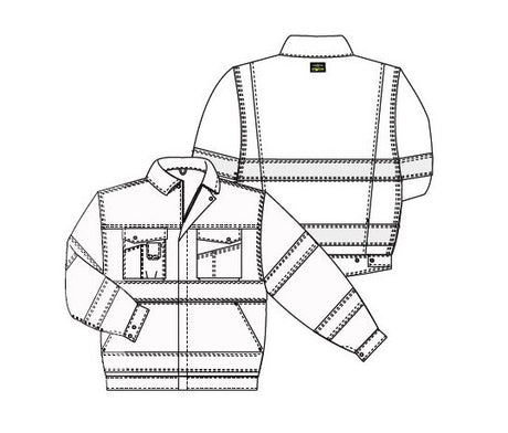 Tranemo 4731 44 High Visibility Two Tones Work Bomber Jacket, Size - Large