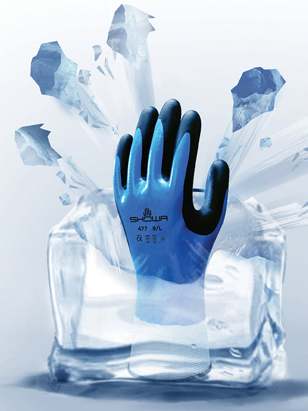 Showa 477 Insulated Dual Layer Nitrile Foam Grip Glove