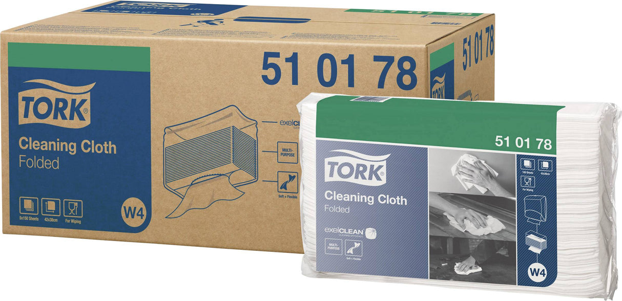 Tork 510178 Cleaning Cloth Folded for W4 System Case of 750