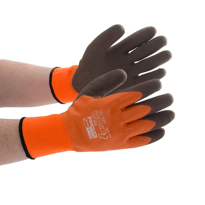Blackrock 54310 Watertite Latex Thermal Grip Gloves Waterproof Cold Protection