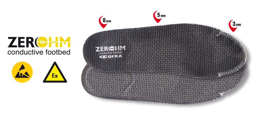 Cofra Zero OHM PU Anatomic ESD Footbed