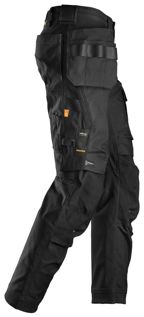 Snickers 6270 Allround Men Work Trousers Holster Pockets Black Size 36