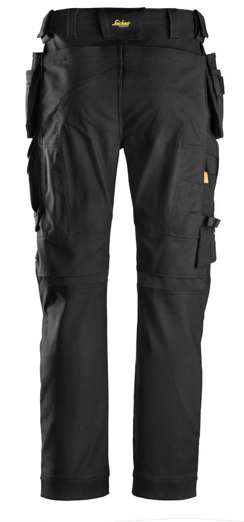 Snickers 6270 Allround Men Work Trousers Holster Pockets Black Size 36