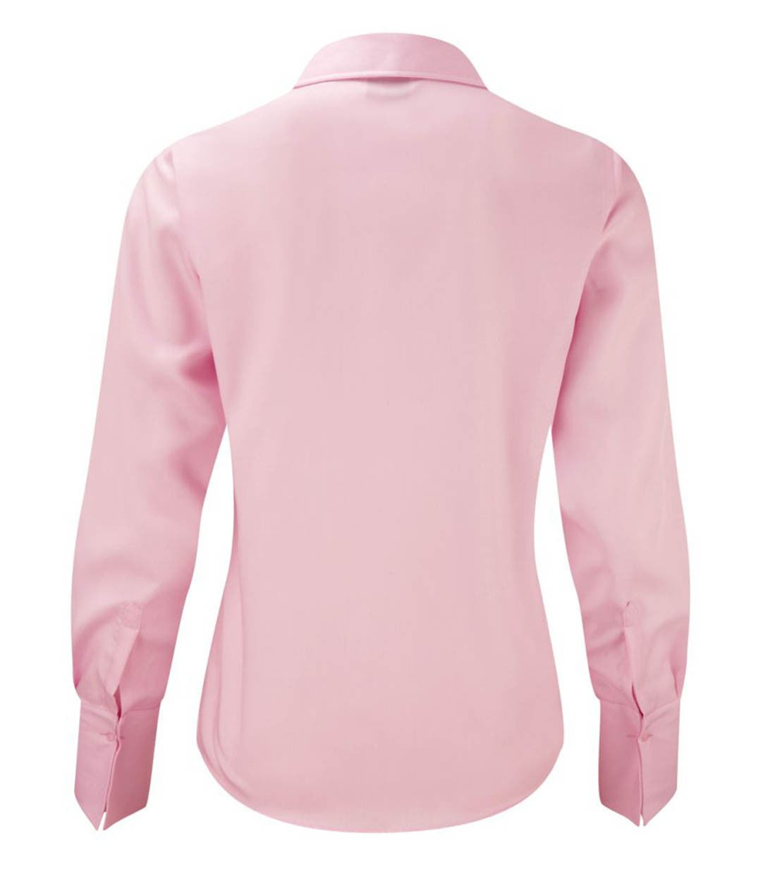 Russell Collection 956F Ladies Shirt Long Sleeve Non-Iron Cotton Pink