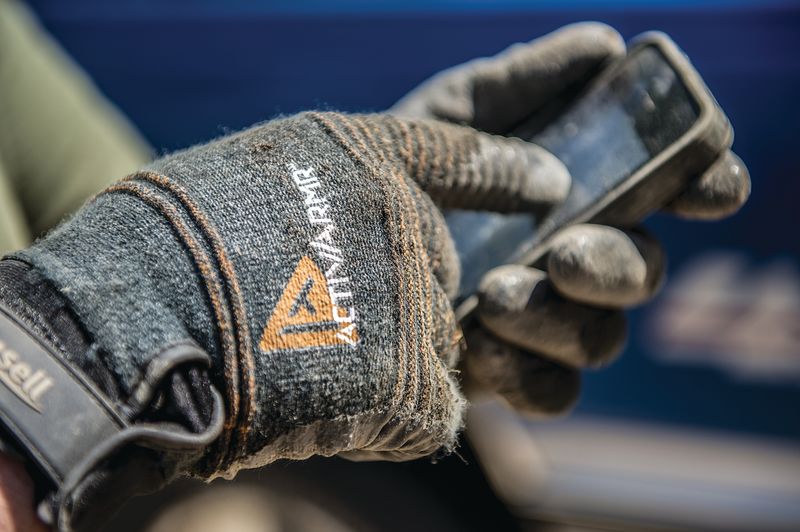 Ansell 97-009 ActivArmr Cut-4 Resistant Nitrile Coated Work Gloves, Size - 8